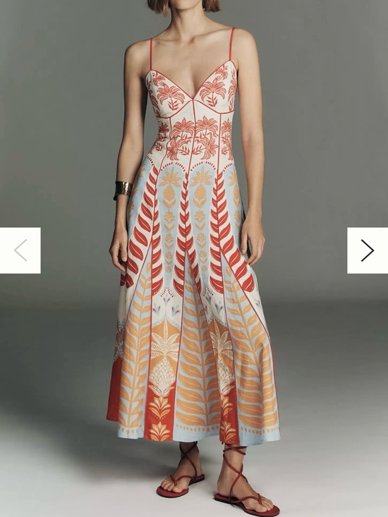 FARM Rio Dresses & Skirts - Anthropologie x Farm Rio Sleeveless V-Neck A-line maxi dress